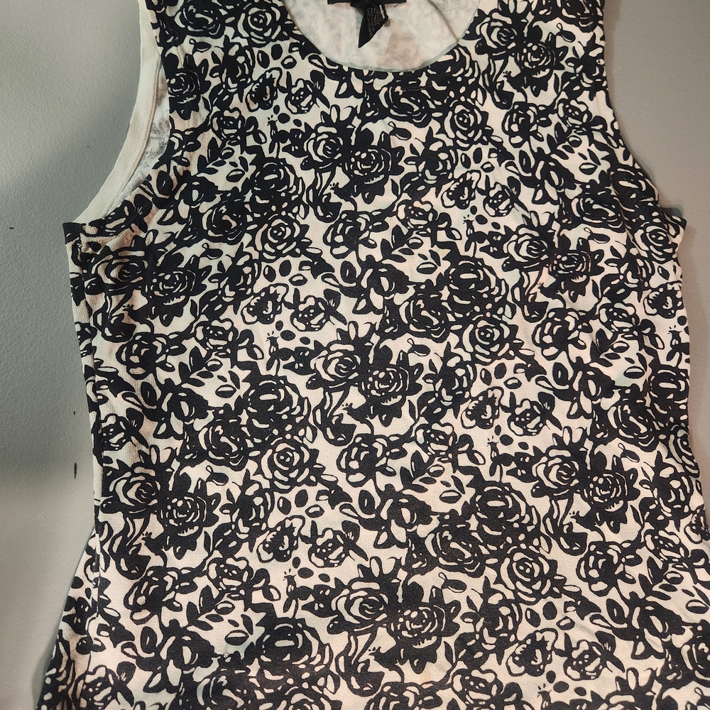 Sarah Spencer Floral Silk Knit Top - Y2K Preppy Coquette Aesthetic Large